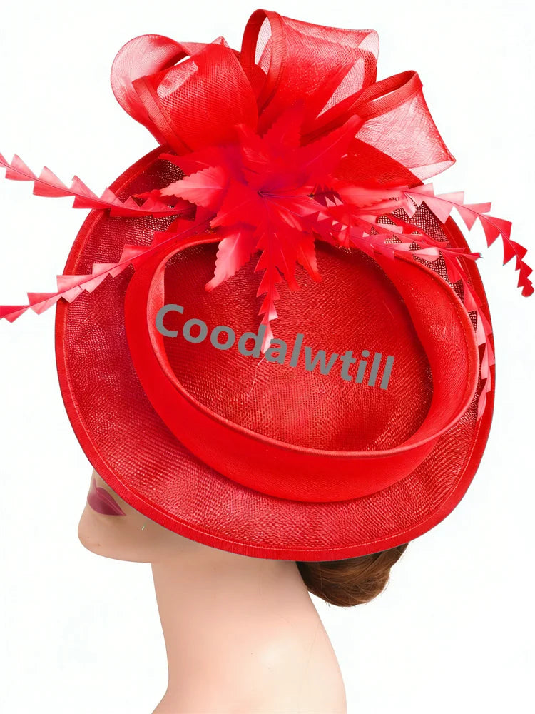 Chic Feather Fascinator Cocktail Hat Ladies Race Party Tea Headpiece LADYLYS
