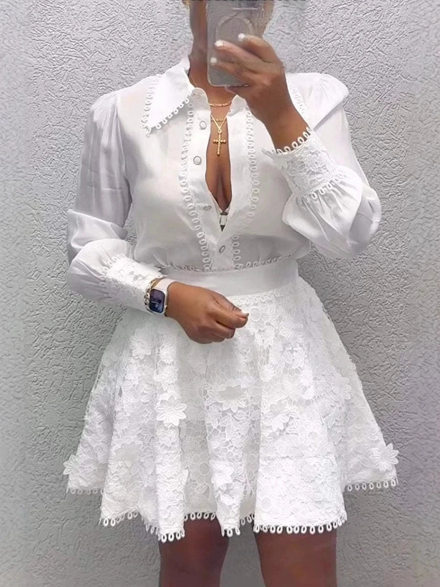 Women's Elegant Two-Piece Skirt Suit – Spring & Summer Fashion Set