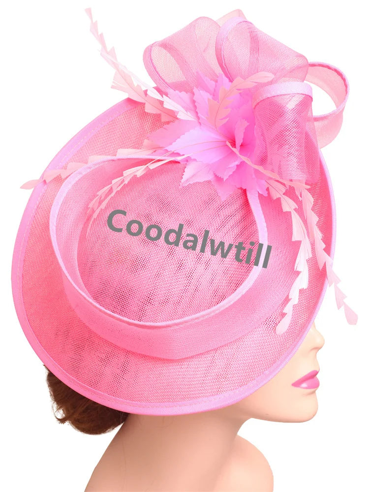 Chic Feather Fascinator Cocktail Hat Ladies Race Party Tea Headpiece LADYLYS