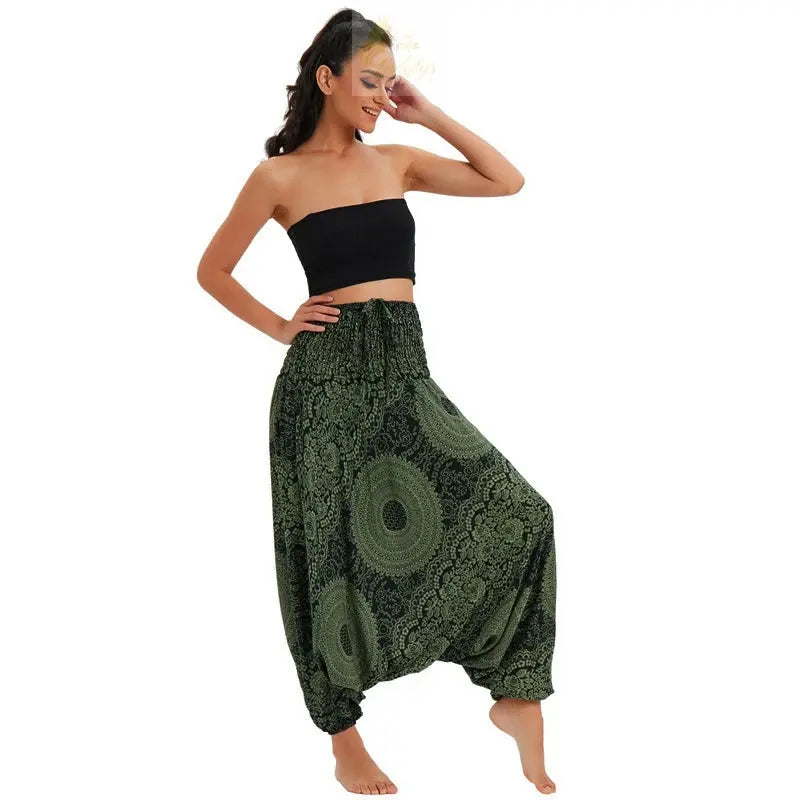 Bohemian Women Pantalones Rayon Harem Baggy Boho Yoga Beach Wear LADYLYS
