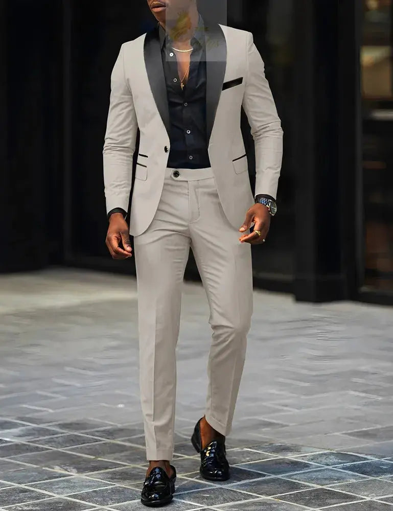 2-Piece Men's Suit, Single Button Jackets And Pants LADYLYS