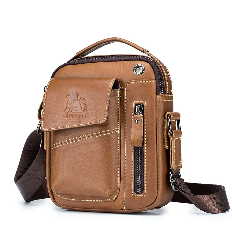 Cowhide Single-shoulder Bag genuine leather fashion MINI Crossbody sporty bag durable LADYLYS