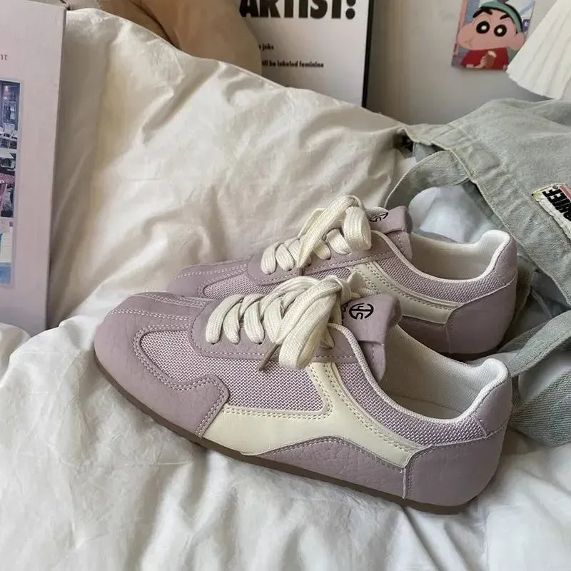 Women's Pastel Casual Flats with Buckle Strap