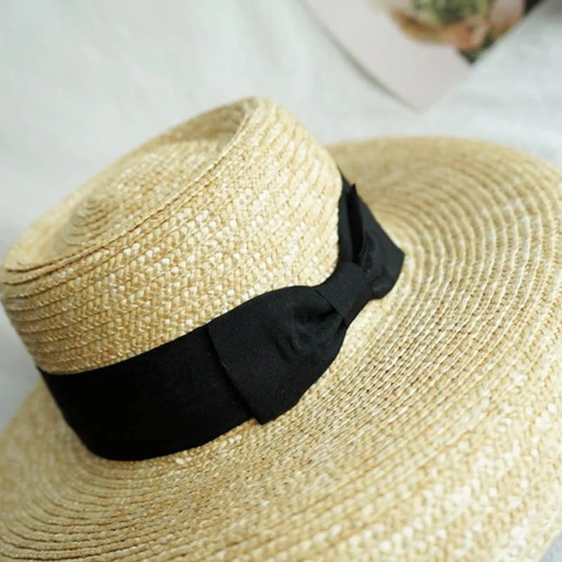 Designer Summer Hat 15cm Big Brim Straw Hat Women Sun Beach Hat Lampshade Hat Wedding Hat For Bridesmaid LADYLYS