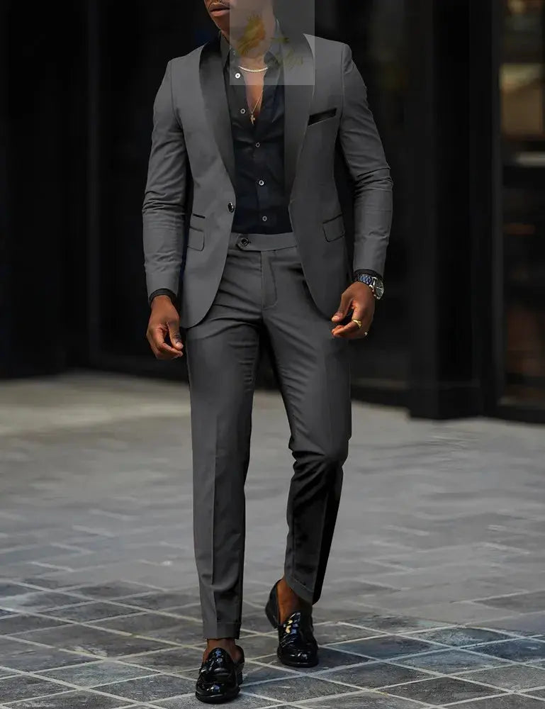 2-Piece Men's Suit, Single Button Jackets And Pants LADYLYS