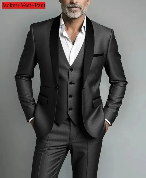 Men's Formal Suit Set – Two or Three Pieces