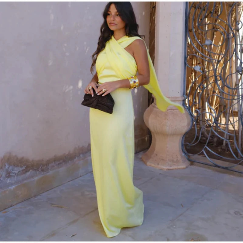 Strapless Ribbon Women Summer Dress Sexy Sleeveless Backless LADYLYS