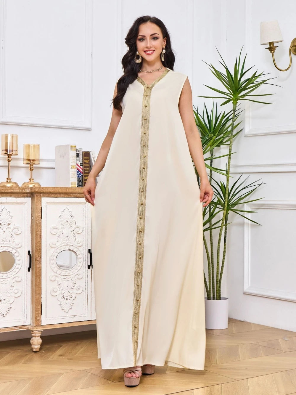 Robe de soirée luxueuse bleue 2 pièces, Kaftan, style musulman, Dubaï, élégante Matutina-Chic