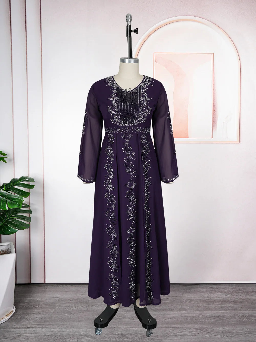 Dubai Luxury African Muslim Fashion Dress Caftan Marocain LADYLYS
