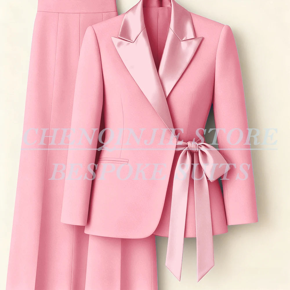 Women's Two-Piece Blazer & Wide-Leg Trouser Suit
