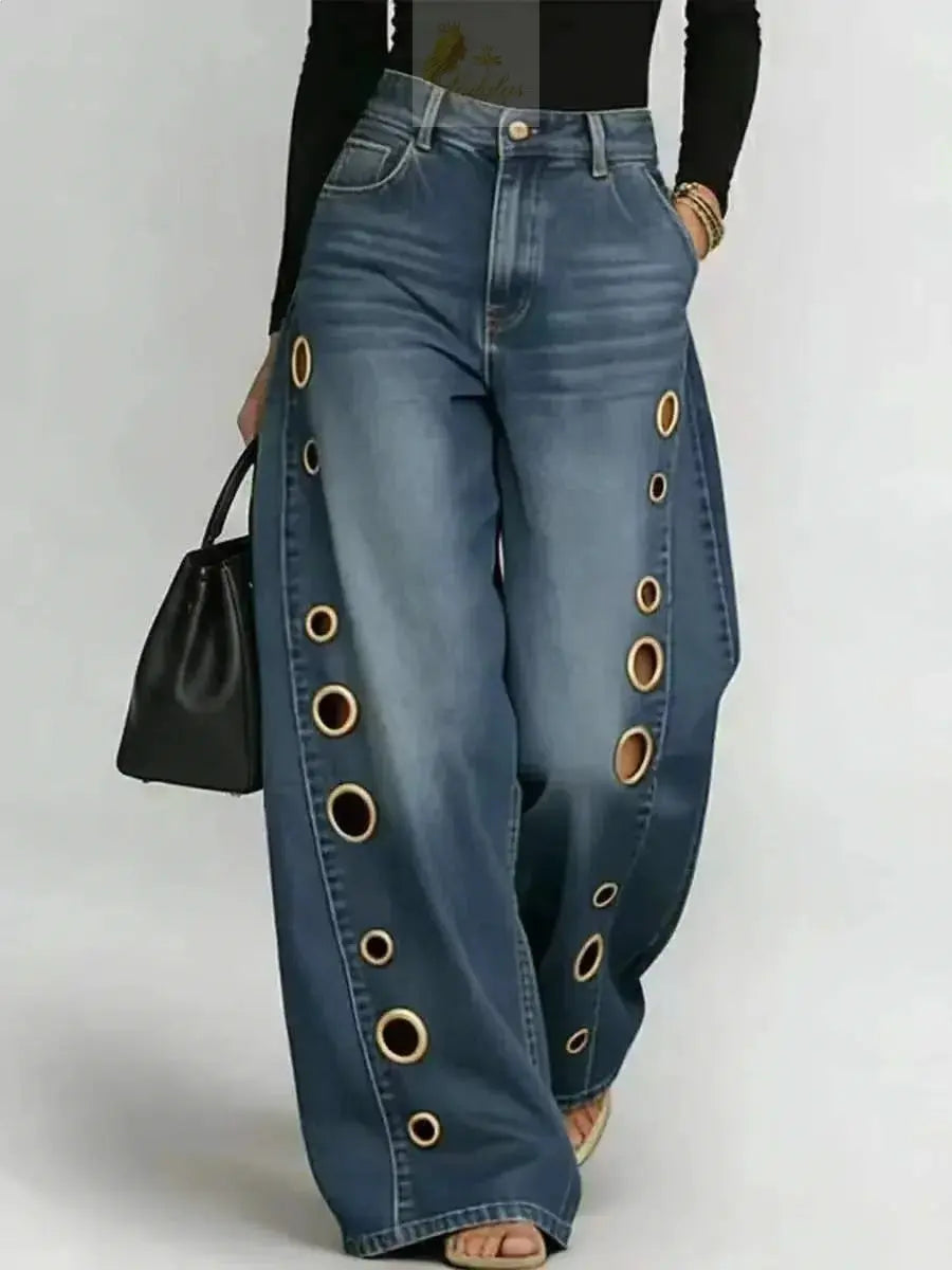 Vintage Jeans Women Fashion Casual Streetwear Jeans Y2k LADYLYS