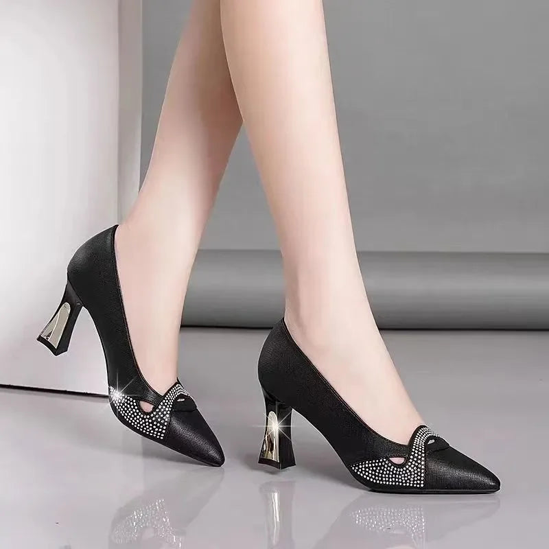 Women's Pointed-Toe Slip-On Stiletto Pumps