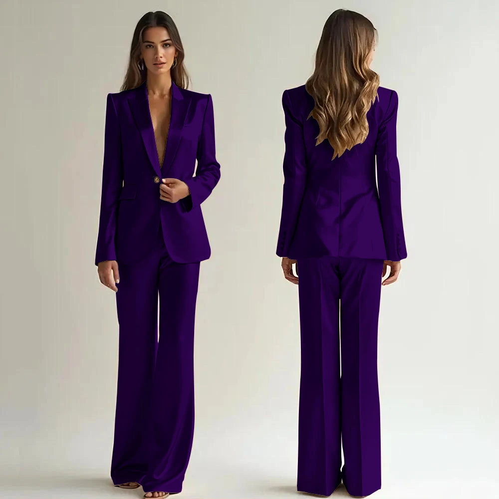 Luxury High Quality Suit One Button 2 Piece Jacket LADYLYS
