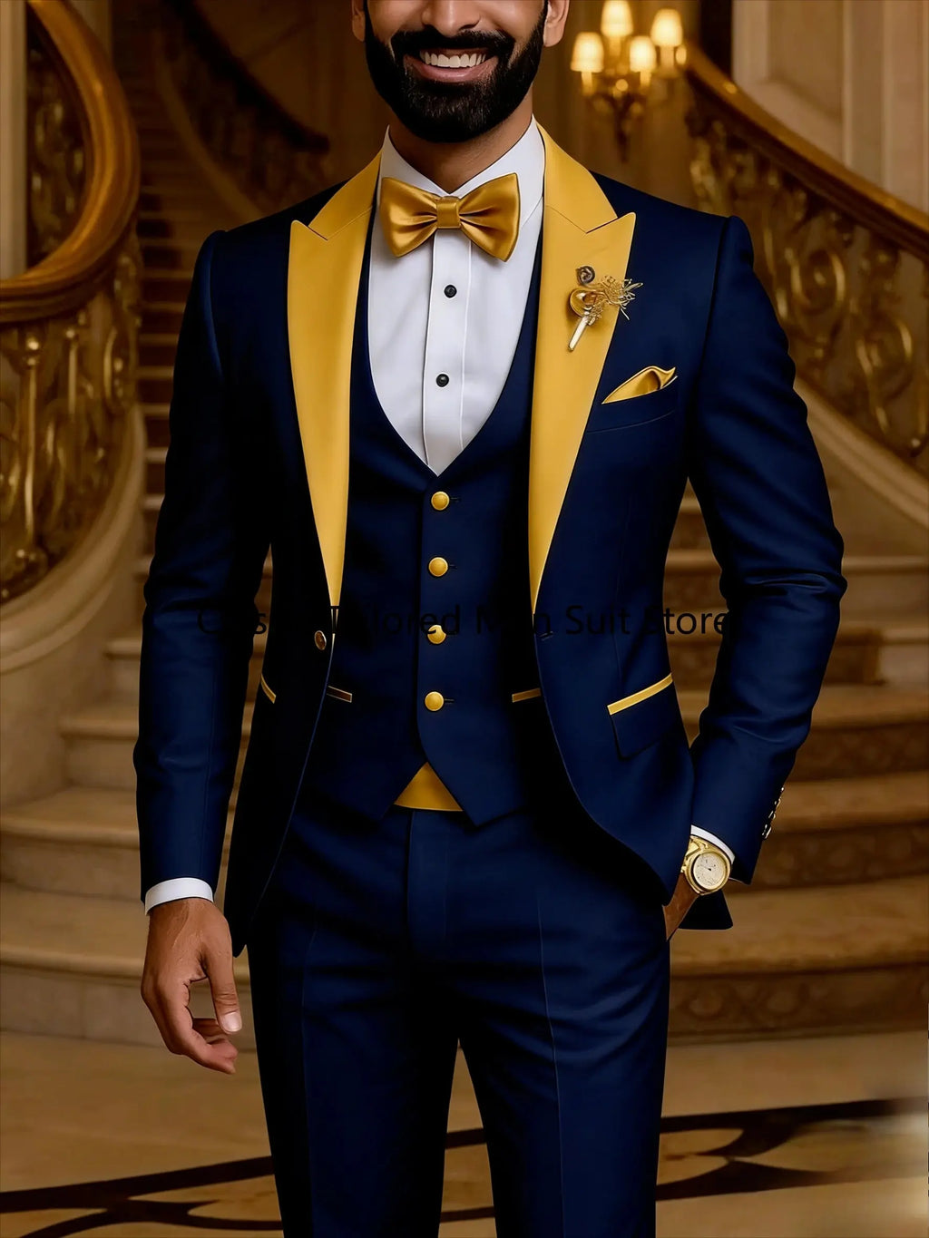 Quality Men's Suit  Fit Tuxedo 3 Pieces trends LADYLYS