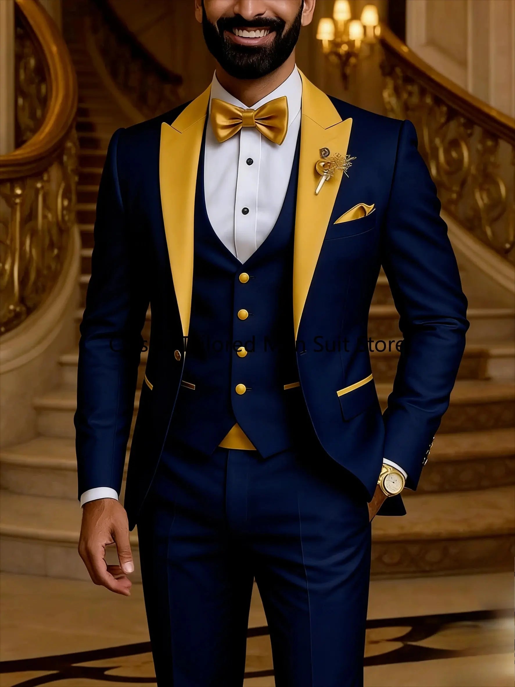 Quality Men's Suit  Fit Tuxedo 3 Pieces trends LADYLYS