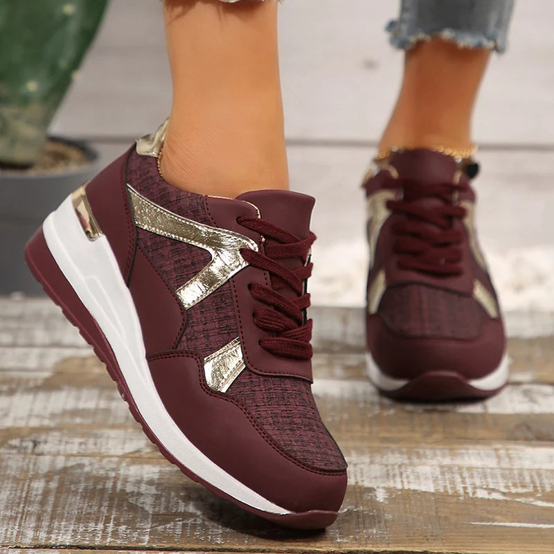 Comfortable Wedge Sneakers Woman Spring Autumn Thick Sole LADYLYS