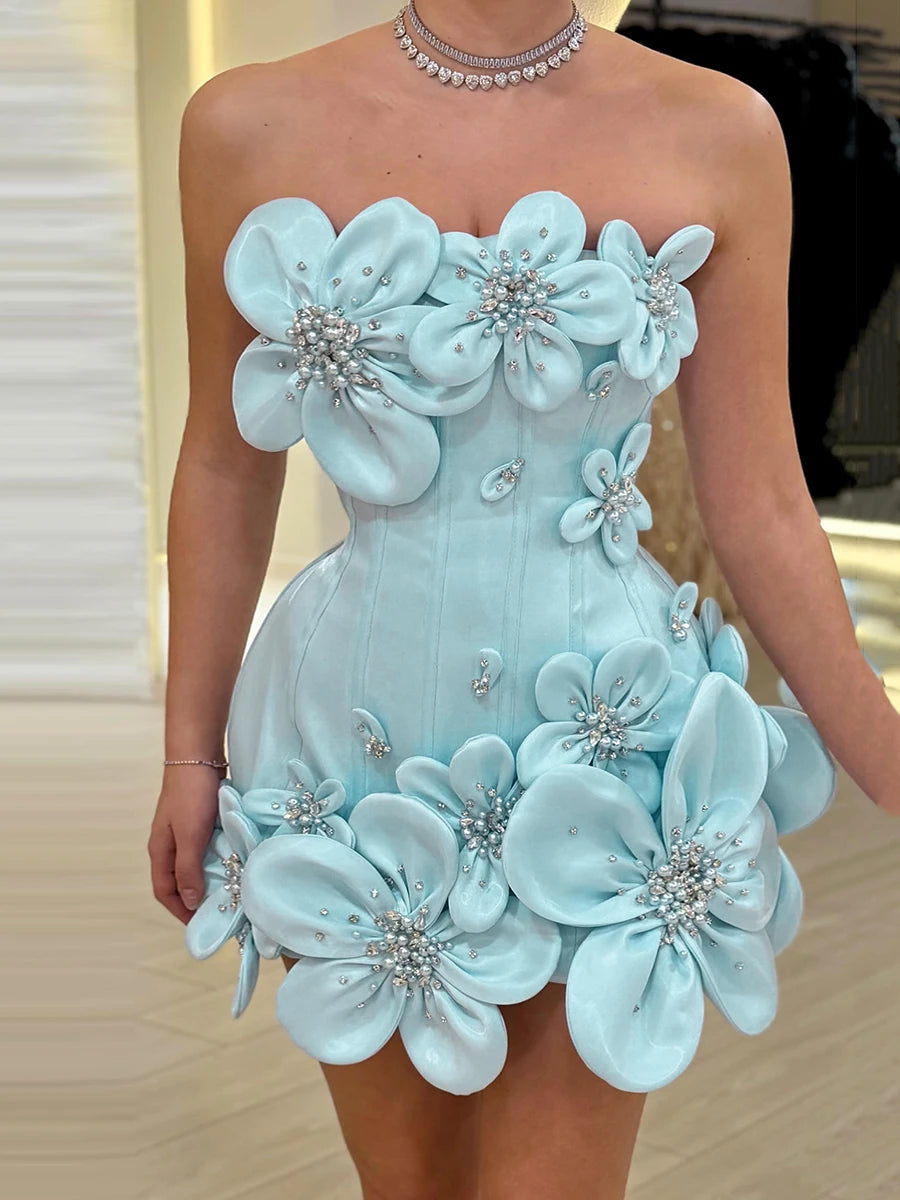 Design Sense Spliced Bead Fashion Dresses LADYLYS