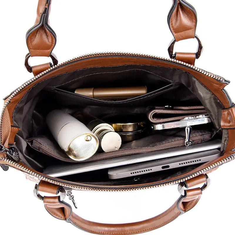 Women's Soft PU Shoulder Bag with Adjustable Strap