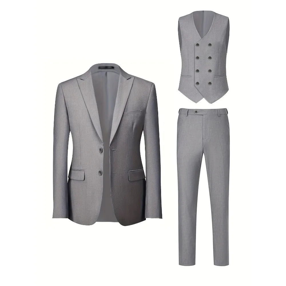 Men's Three-Piece Formal Business Suit