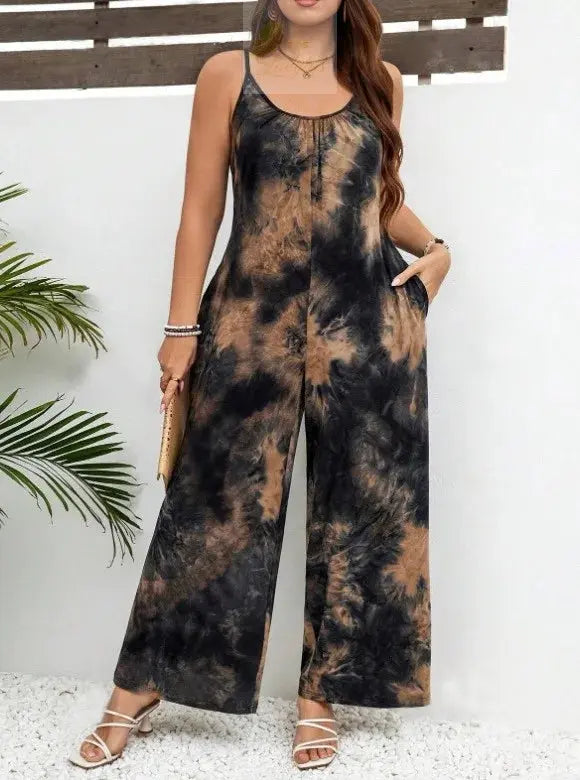 Jumpsuit Printed Casual Pants European Style Fashion LADYLYS