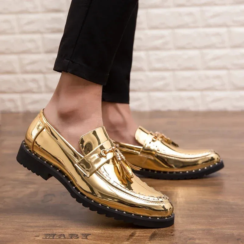 Men's Patent Slip-On Dress Shoes