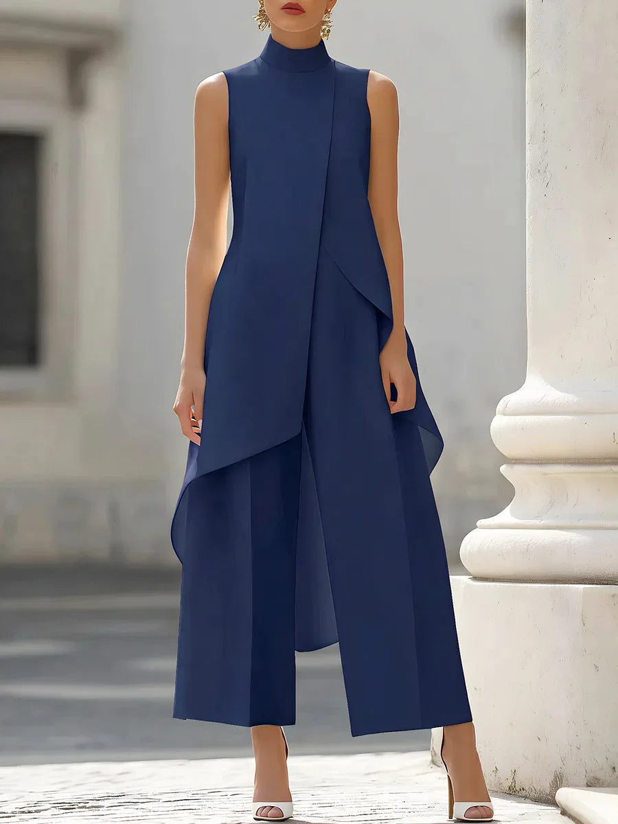 Sleeveslee Jumpsuits Elegant Irregular Design LADYLYS