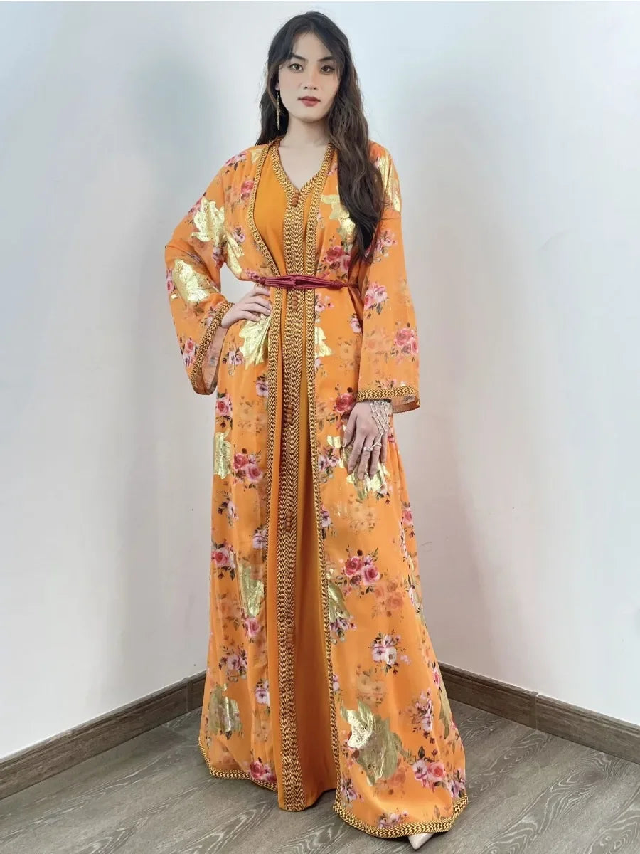 Robe longue musulmane pour femme, style Eid, Ramadan Matutina-Chic