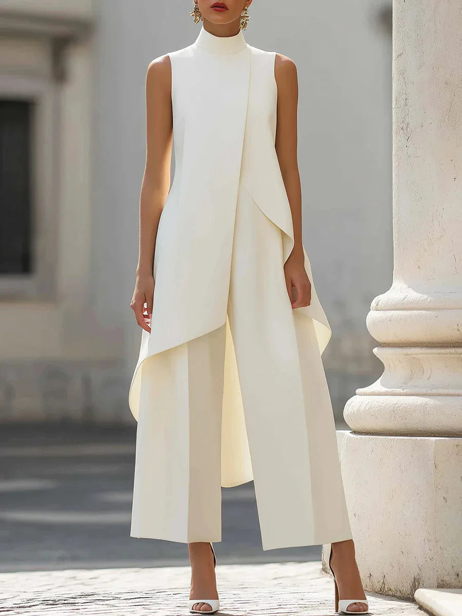 Sleeveslee Jumpsuits Elegant Irregular Design LADYLYS