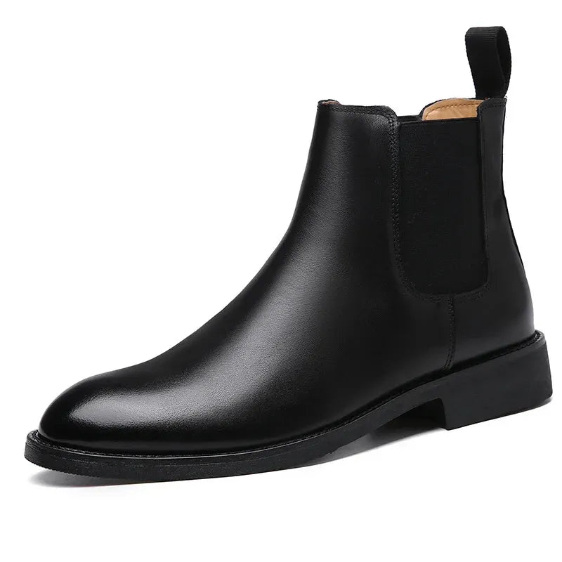 Men's Suede Chelsea Boots with Pointed Toe