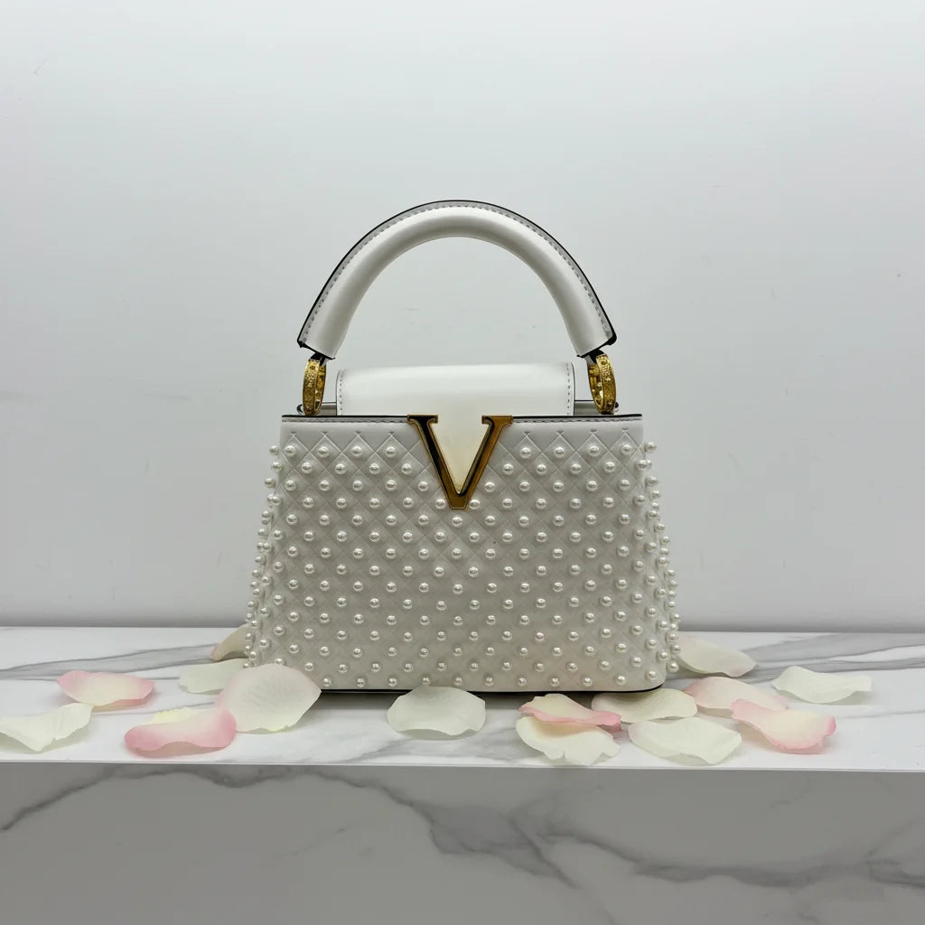 Women's Pearl Flap Handbag — Luxury Shoulder & Crossbody Bag LADYLYS