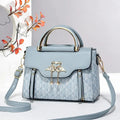 Ladies' handbag trend embossed plain style versatile LADYLYS