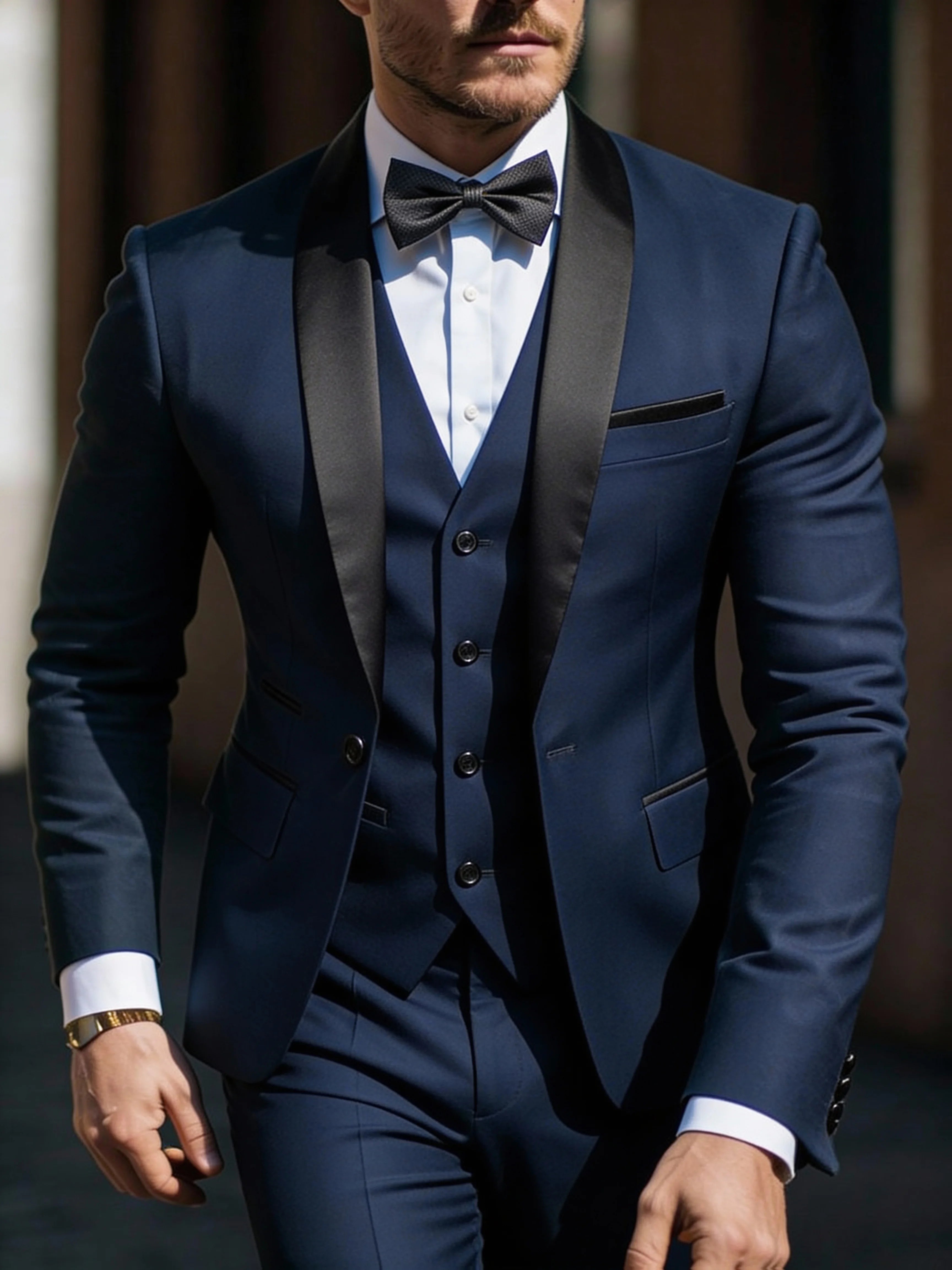 Men's 3pcs Suit Set Jacket Vest Pants LADYLYS
