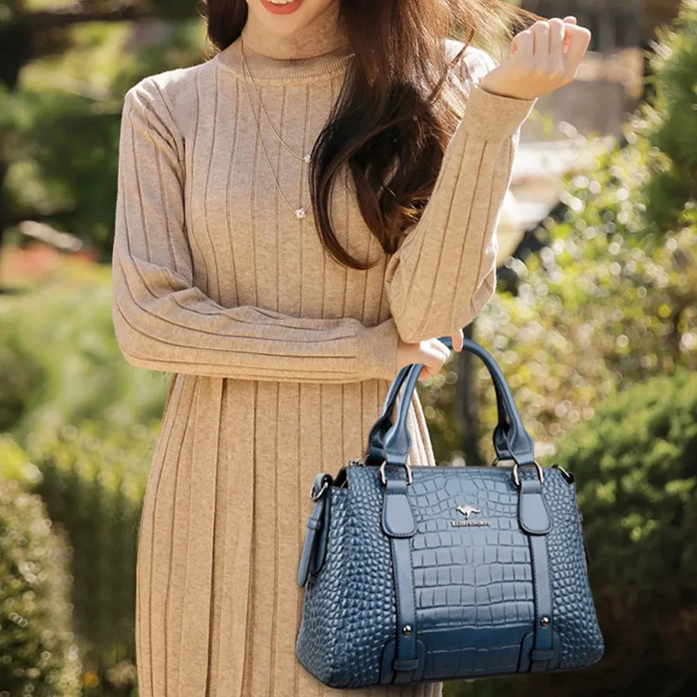 Women's Soft PU Shoulder Bag with Adjustable Strap
