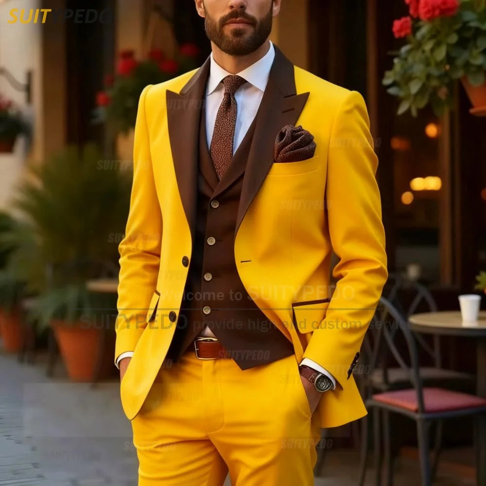 Men's Three-Piece Wedding & Party Suit