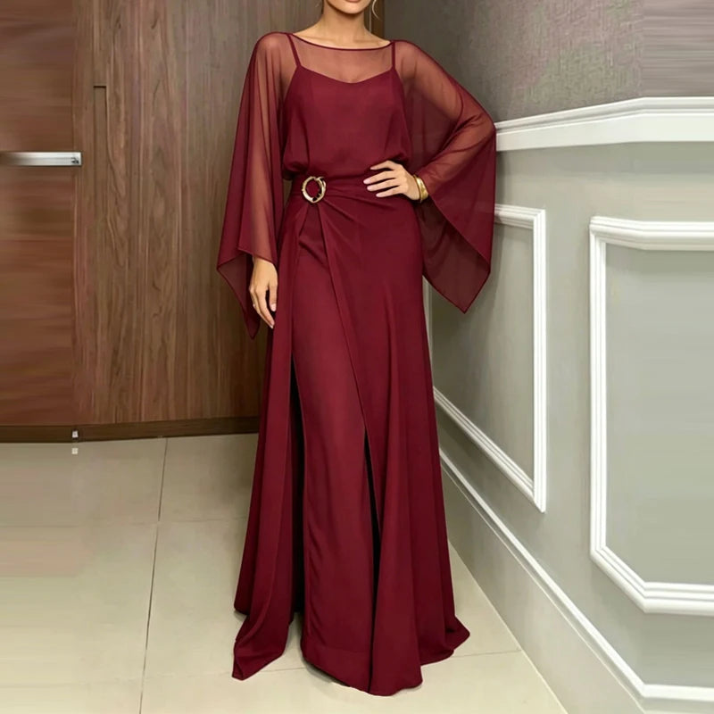 Summer New High Waist Wide Leg Playsuits Overalls New Chiffon Loose Women's Jumpsuits LADYLYS
