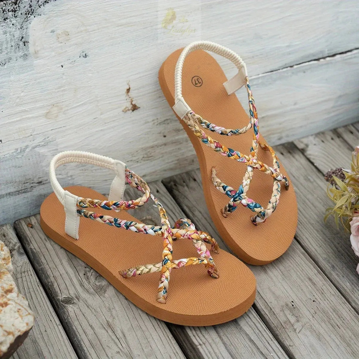 Fashionable Lightweight Large Size Beach Sandals for Women LADYLYS