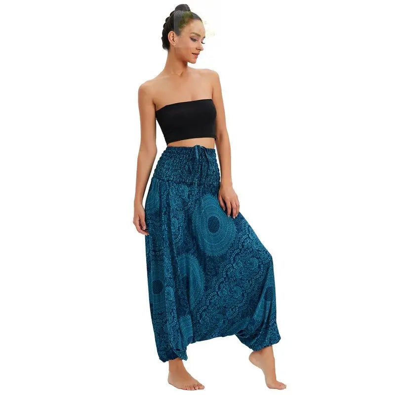Bohemian Women Pantalones Rayon Harem Baggy Boho Yoga Beach Wear LADYLYS