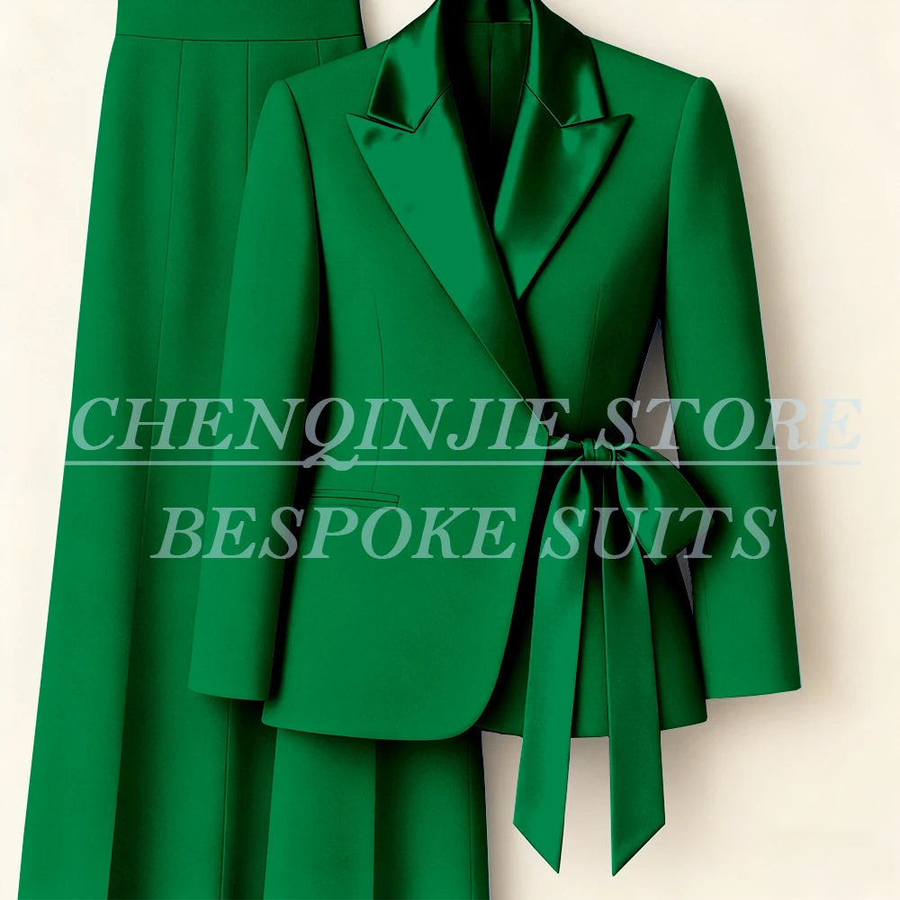Women's Two-Piece Blazer & Wide-Leg Trouser Suit