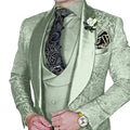 Elegant, high-quality 3-piece Jacquard suit set for men LADYLYS