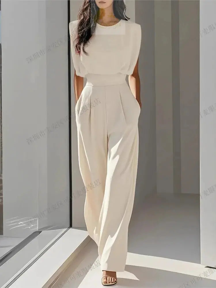 Elegant High Waisted Jumpsuit New Women's Fashion Queen Style LADYLYS