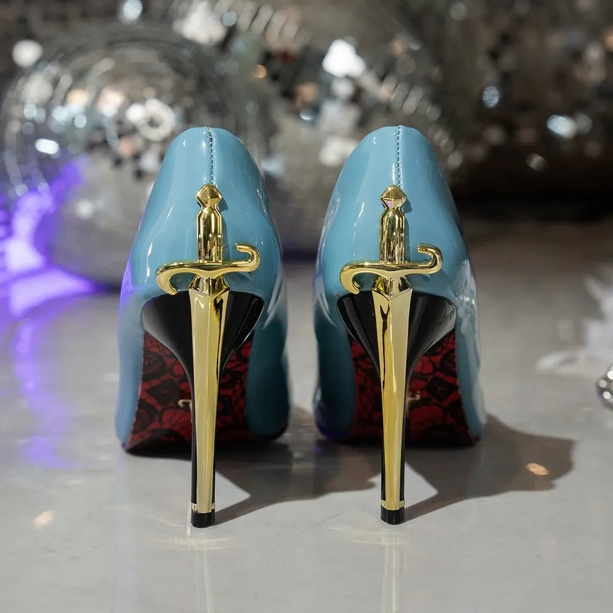 Women's Pointed-Toe PU Stiletto Pumps – 9 cm Heels