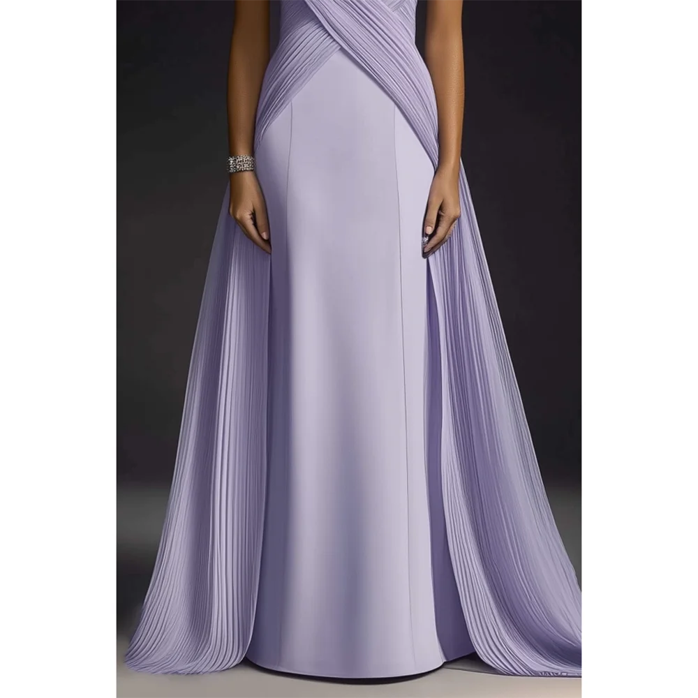 Mermaid Evening Dress High Neck Jersey Evening Gowns for Women LADYLYS