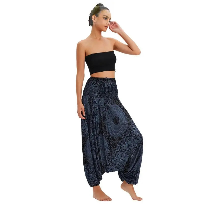 Bohemian Women Pantalones Rayon Harem Baggy Boho Yoga Beach Wear LADYLYS