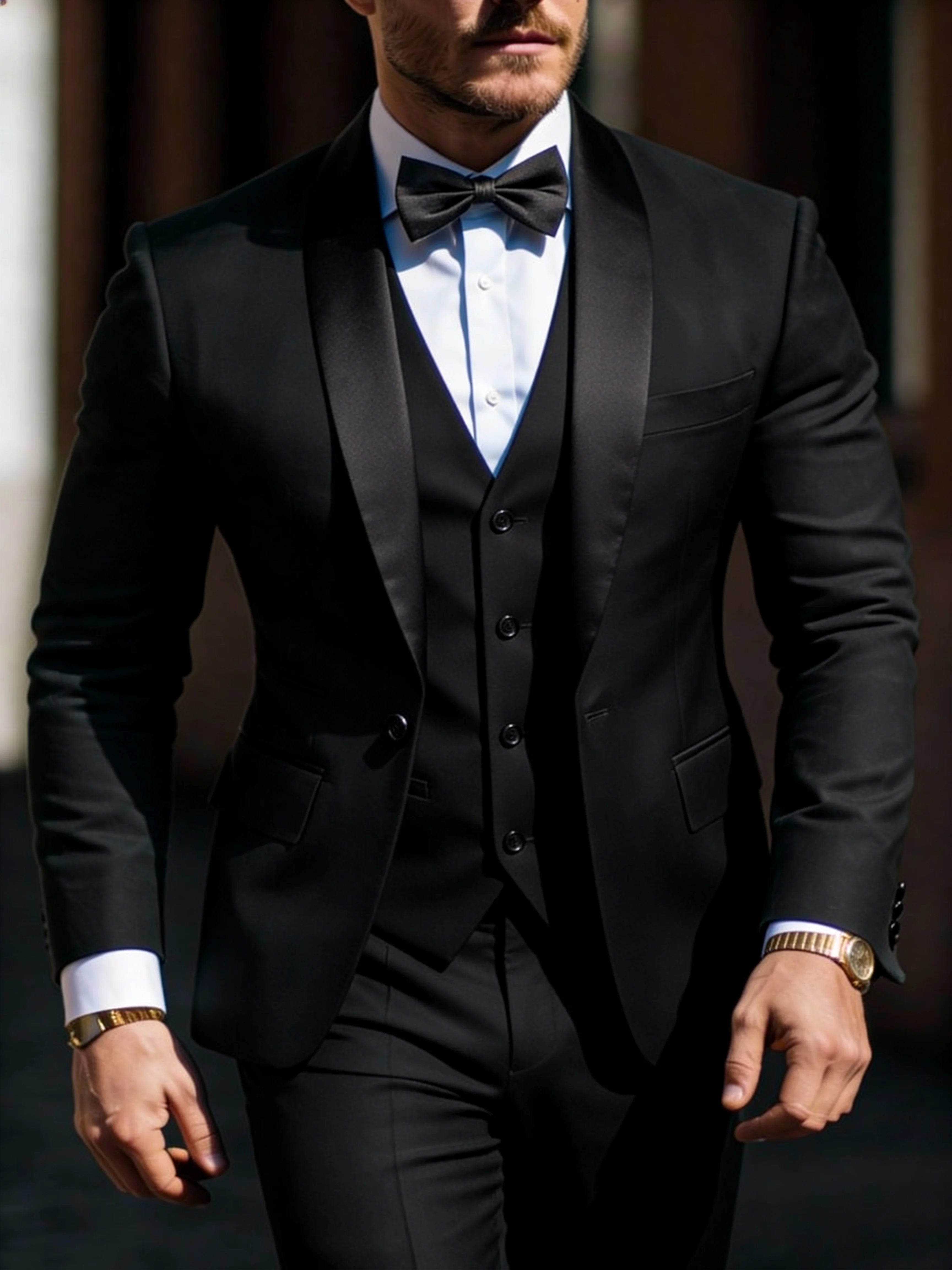 Men's 3pcs Suit Set Jacket Vest Pants LADYLYS