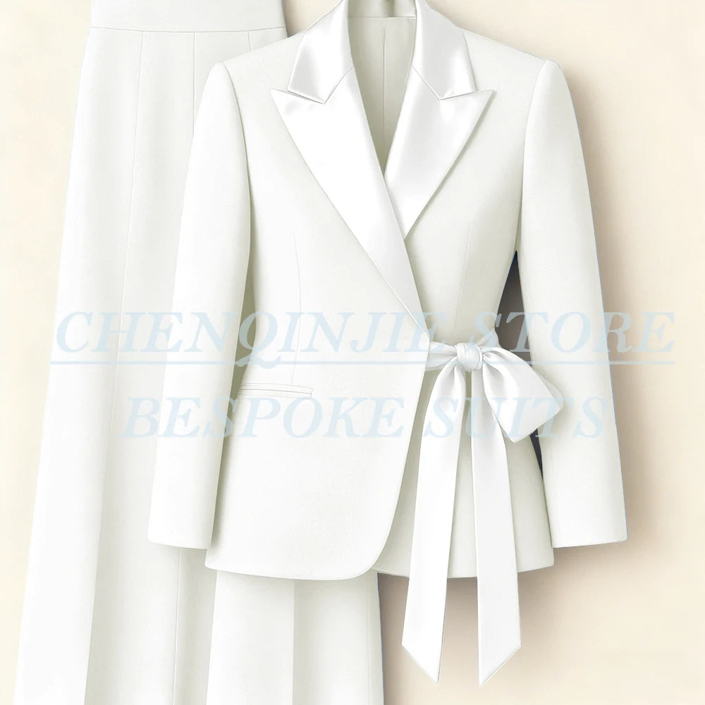 Women's Two-Piece Blazer & Wide-Leg Trouser Suit