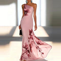Elegant Sleeveless Hollow Out Evening Dress Temperament High Waist Pleated Chiffon Dress Sexy LADYLYS