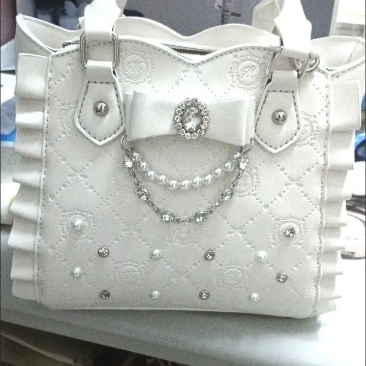 Women's Quilted Faux Leather Chain Shoulder Bag
