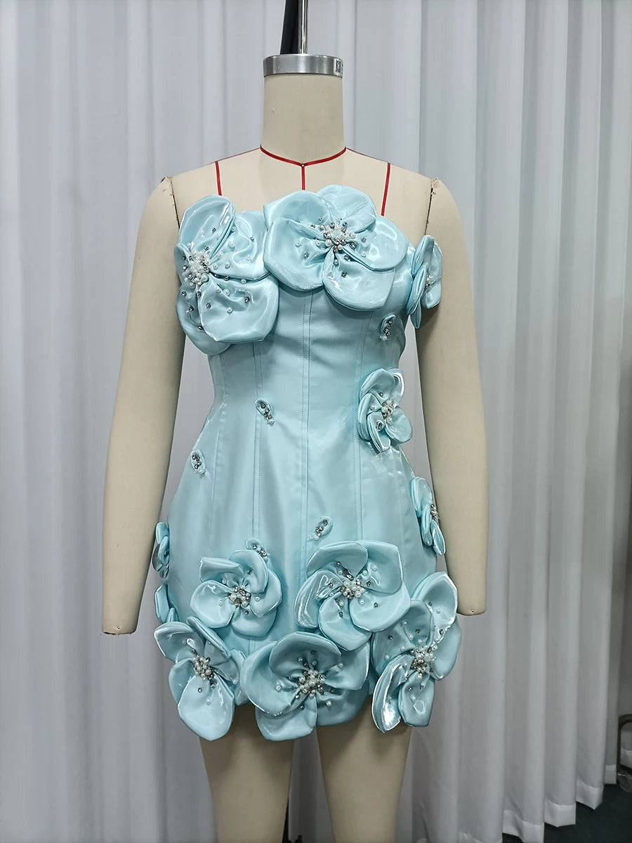 Design Sense Spliced Bead Fashion Dresses LADYLYS