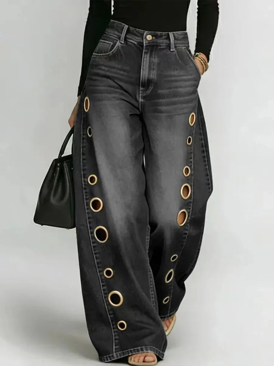 Vintage Jeans Women Fashion Casual Streetwear Jeans Y2k LADYLYS