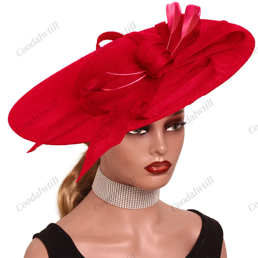 Camel Race Royal Fascinator Hat Women Millinery Cap Bride Large LADYLYS